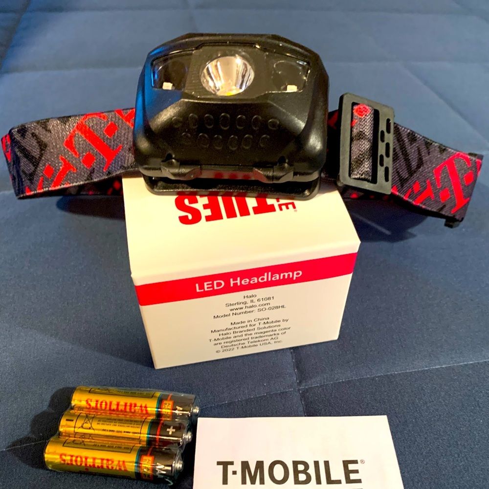 LED tmobile exotic head light. brand new shines red or white.